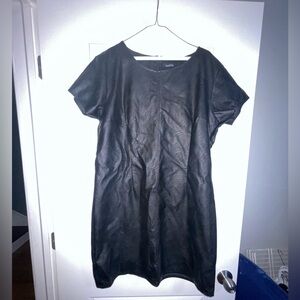 Boho 1X pleather dress